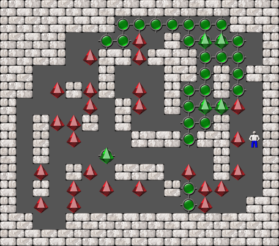Сокобан More Bugs collections уровень 207